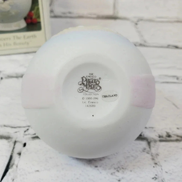 1995 Precious Moments "He Covers The Earth With His Beauty" Vintage Ornament HM7 - Picture 3 of 12